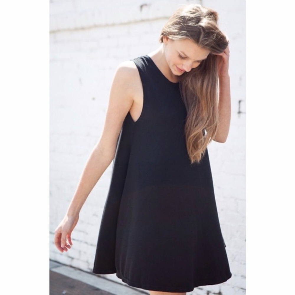 Brandy Melville Alena Black Sleeveless Mini Dress